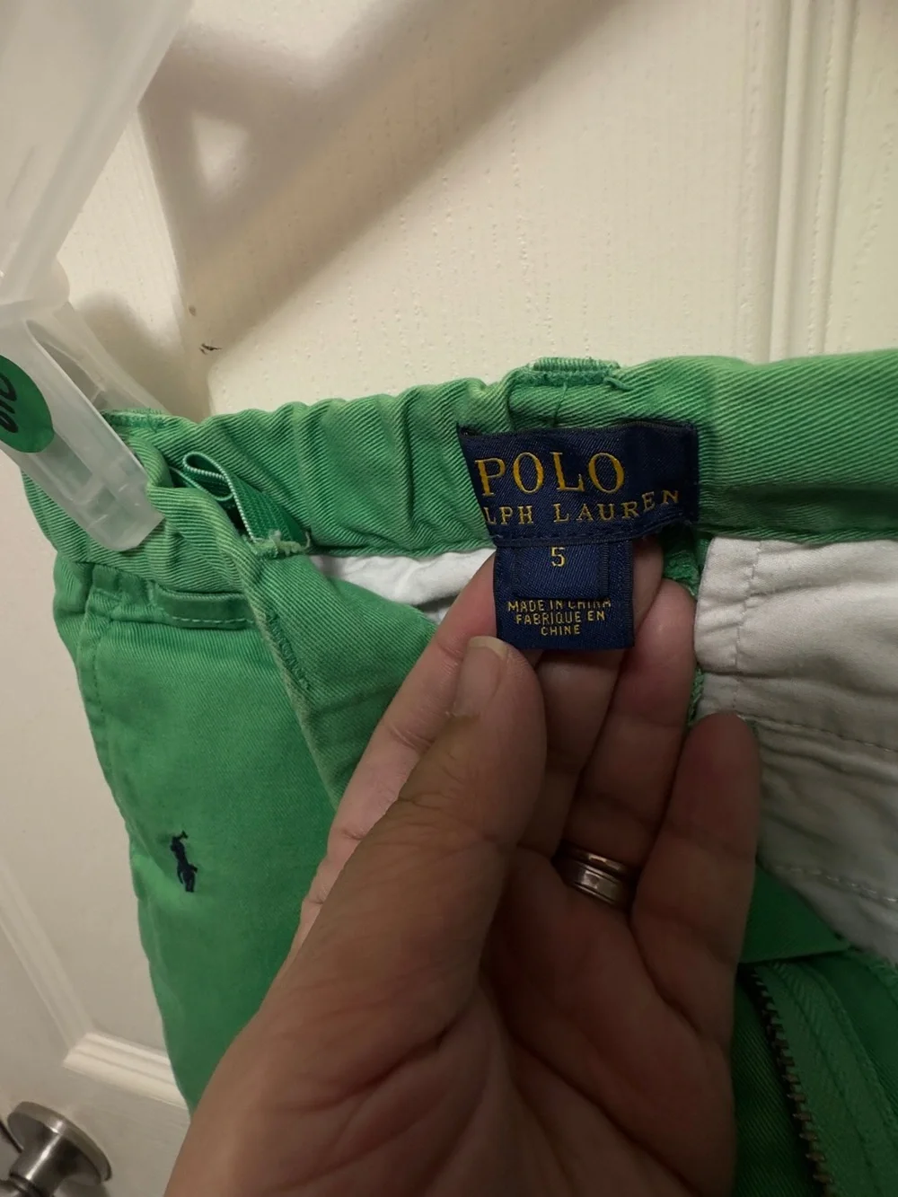 Polo Ralph Lauren  boys classic Green Chino Short size 5